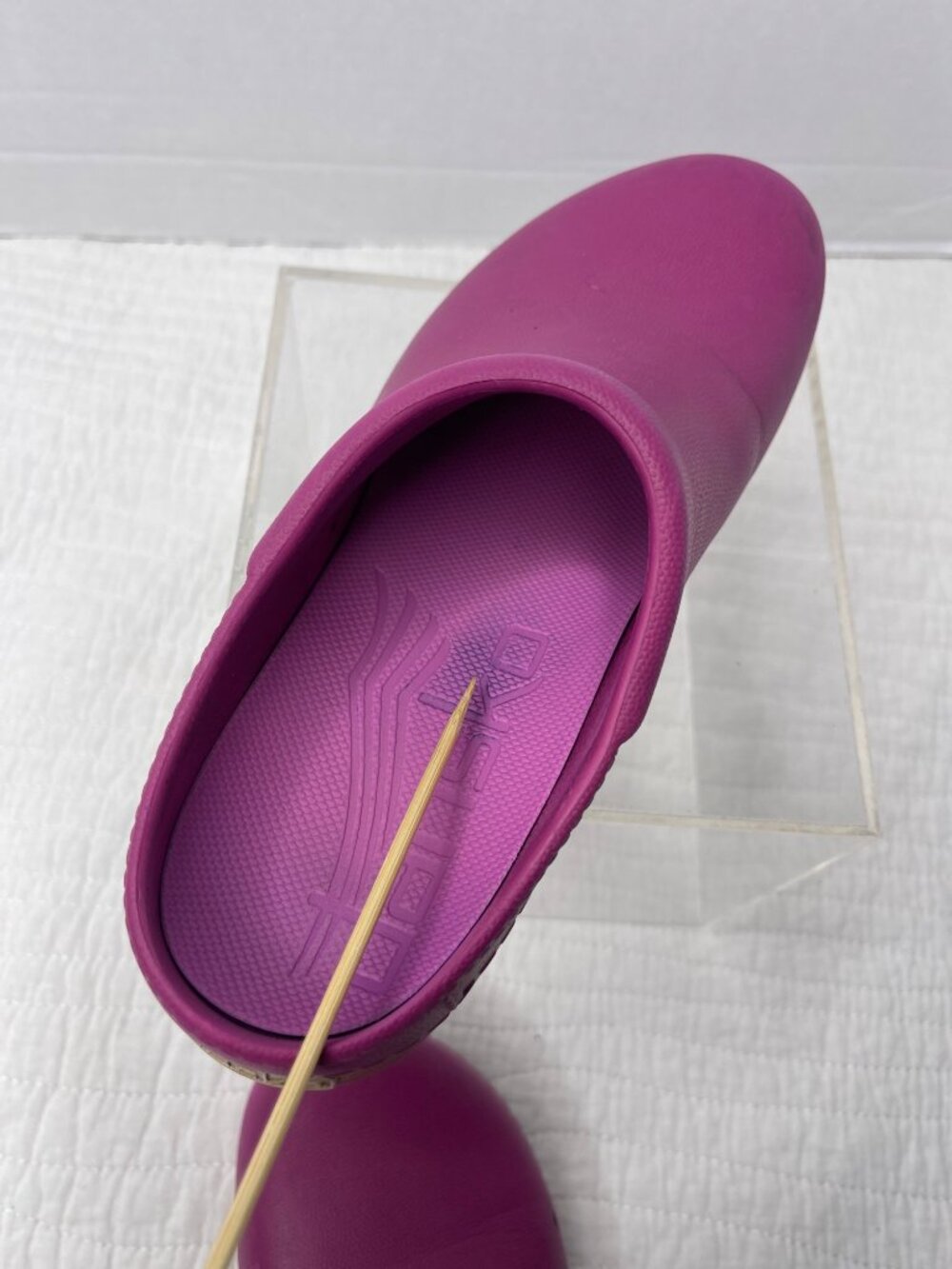 Dansko Kane Womens Fuchsia Slip-On Comfort Casual Work Clogs SZ 37/6.5-7 Stylish - Picture 9 of 9